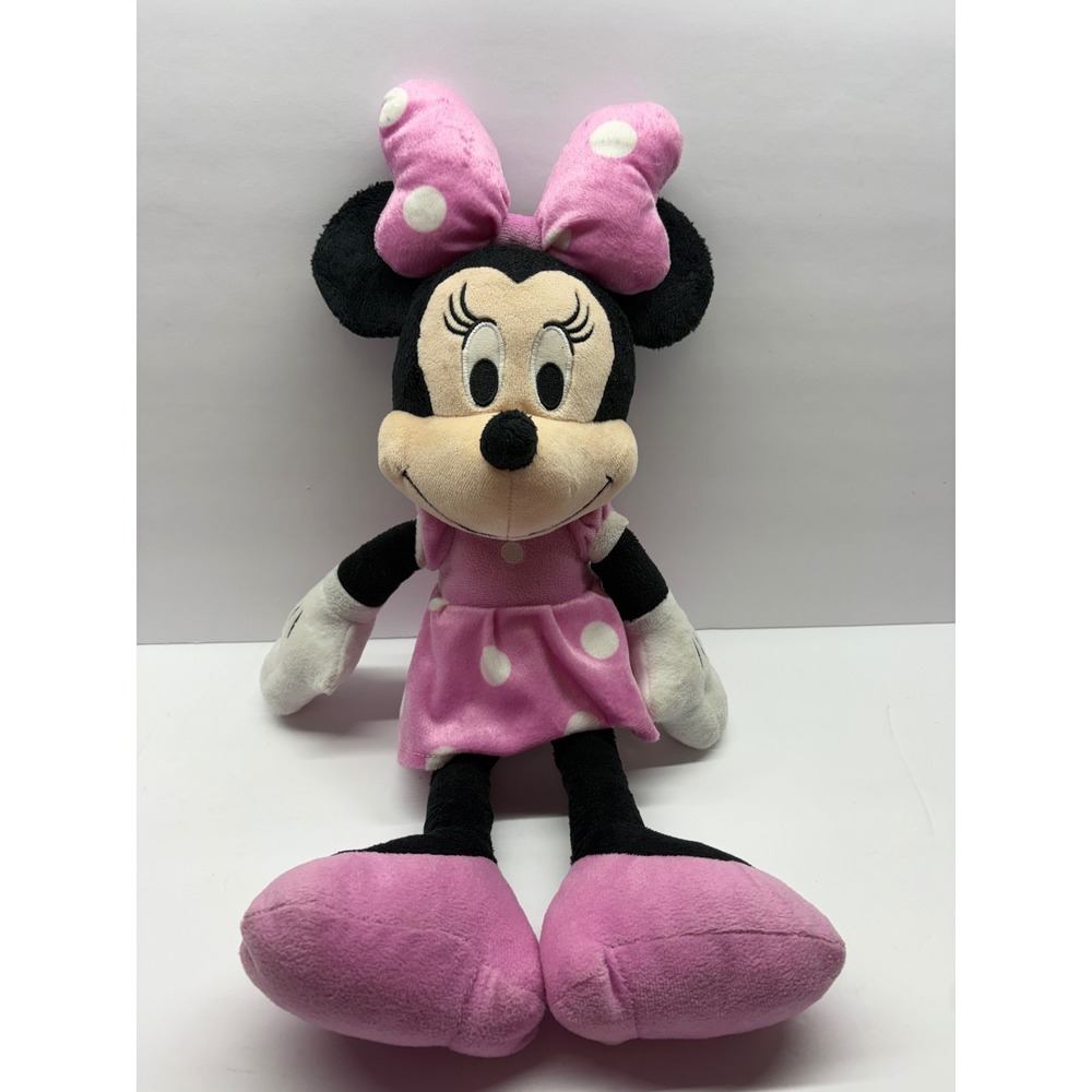 Disney Minnie Mouse Plush Pink Polka Dot Dress Just Play Kohls 12"
